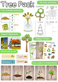 Tree Bundle: displays, flash cards and activities- low and