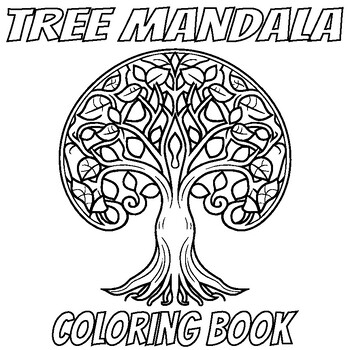 Preview of Tree Coloring Book For Adult : Forests and Trees Adult Colouring Images