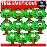 Tree Emoticons Clip Art Set {Educlips Clipart}