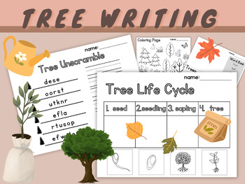 Preview of Tree Informative Writing | Have Can Are | Life Cycle | Investigation Packet