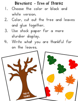 Tree Of Thanks - Thanksgiving Craft by LearnersoftheWorld | TpT