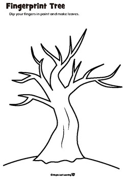 Preview of Tree Painting / Coloring Activity