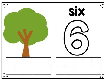 Tree Playdough Counting Mats Numbers 0 20 By Priscilla Polonia Tpt