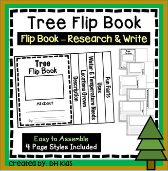 Preview of Tree Report, Flip Book Research Project, Plant Writing Activity