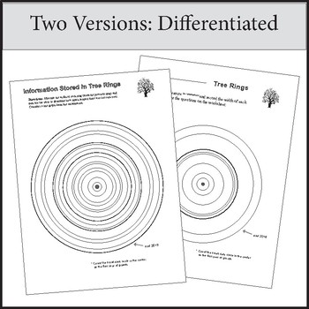 Tree Ring Ecology Science by Dr Dave's Science | TpT