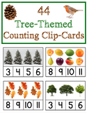 Tree Themed Counting Clip Cards: Creative Curriculum Trees Study