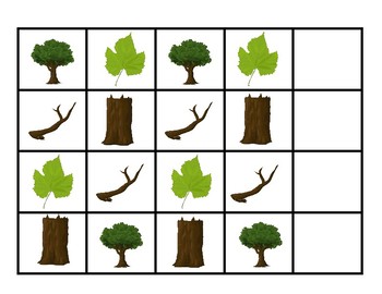 Tree Unit File Folder Games Preschool and Kindergarten by KE Harvey