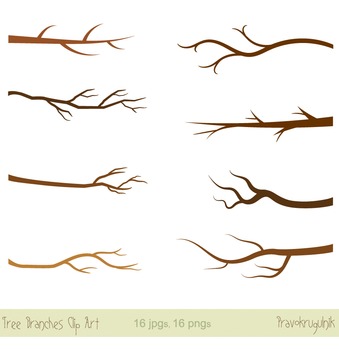 tree branch with leaves clip art