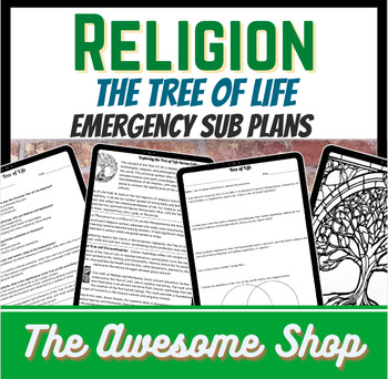 Preview of Tree of Life Emergency Sub Plans for Religion, Sociology, World History, Culture