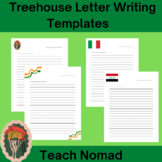 Letter Writing Templates | Treehouse & Flags Theme