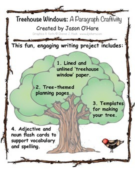 Preview of Treehouse Paragraph Craftivity