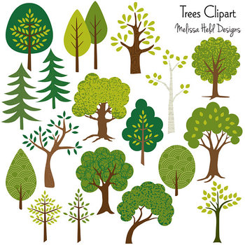 Preview of Trees Clipart