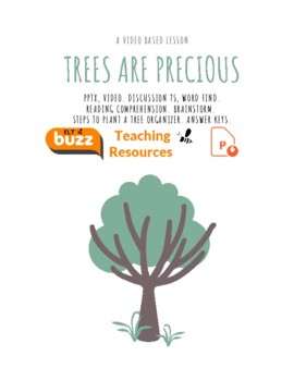 Preview of Trees. Facts. Video. Brainstorm. Reading. Vocabulary. PPTx. Planting. ELA. ESL