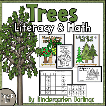 Preview of Trees Literacy and Math Unit for Kindergarten and First Grade