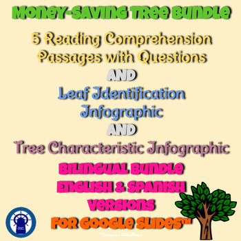 Preview of Trees Money-Saving Bilingual Bundle for Google Slides™