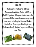 Trees, Montessori 3-Part Cards
