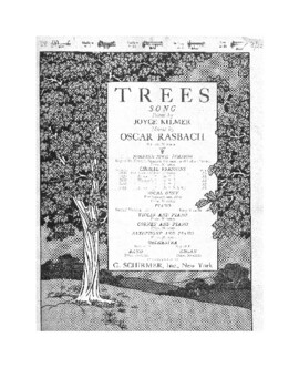 Preview of Trees: Poem by Joyce Kilmer and Music