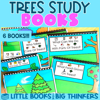 Preview of Trees Study Books Printable and Digital - Little Books For Big Thinkers