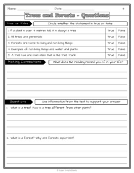 trees and forests alberta science grade 6 by super simple sheets