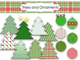 Trees and Ornaments Clip Art