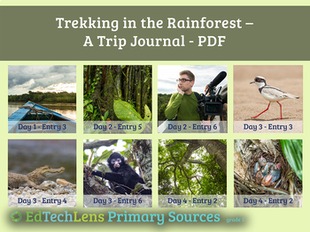 Preview of Trekking in the Rainforest - Virtual Field Trip PDF - Free