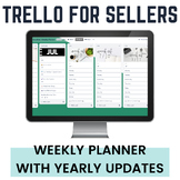 Trello for TpT Sellers | Weekly Planner for 2021-2022 (Lifetime Updates)