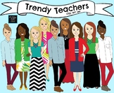 Trendy Teachers Clip Art (Set 1)