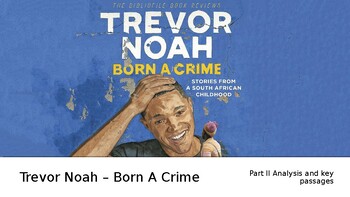 Preview of Trevor Noah Born a Crime Part 2 Analysis VCE English
