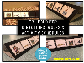 Preview of Visual Support for Directions, Rules (Activity Schedules - Autism)