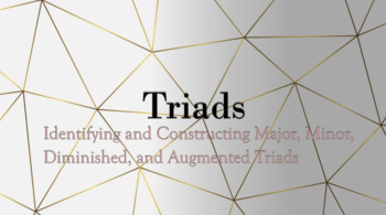 Preview of Triads: Identifying and Constructing (great for virtual learning!)