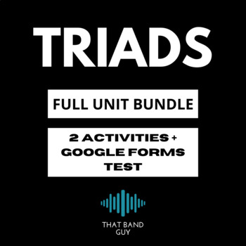 Preview of Triads FULL UNIT BUNDLE - Music Theory