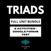 Triads FULL UNIT BUNDLE - Music Theory