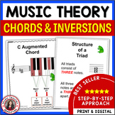 Music Theory Chords and Inversions Teaching Slides and The
