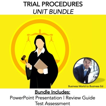 Preview of Trial Procedures Law Unit BUNDLE | (Presentation, Review, Test)