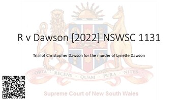 Preview of Trial and sentencing of Christopher Dawson [2022]