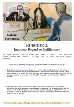 Preview of Trials of Gabriel Fernandez Episode Guide Ep 5: Improper Regard or Indifference