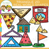 Triangle Real Life Objects 2D Shapes Clip Art