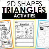 Triangle | 2D Shapes Worksheets | Shape Recognition Activities
