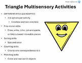 Triangle ADAPTED Activities | Special Education | Shapes |