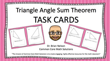 Preview of Triangle Angle Sum - Task Cards