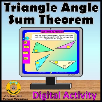 Preview of Triangle Angle Sum Theorem Digital Activity