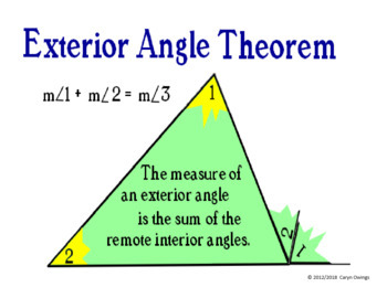 Triangle Angle Sum Theorem Exterior Angle Theorem Walls That Teach Poster