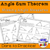 Triangle Angle Sum Theorem: Solve for Missing Interior Ang