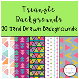 Triangle Backgrounds and Digital Papers for Google Slides 