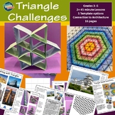 Two Fun Triangle Building & Pattern Challenges (Grades 3-5+)