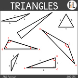 Triangle Geometry Clipart for Upper Elementary & Secondary