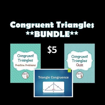 Preview of Triangle Congruence Bundle