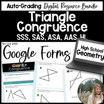 Preview of Triangle Congruence Google Forms Homework