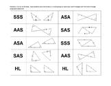 Triangle Congruence Matching Activity