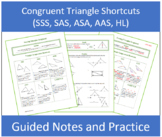 Triangle Congruence Shortcuts (SSS, SAS, ASA, AAS, HL) Gui